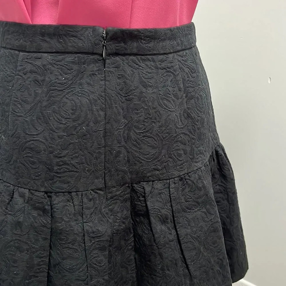 J.Crew women’s skirt mid ruffle to bottom black size 4 - Picture 3 of 5